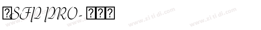 叫SFP PRO字体转换